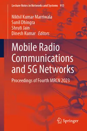 Marriwala / Dhingra / Jain |  Mobile Radio Communications and 5G Networks | eBook | Sack Fachmedien