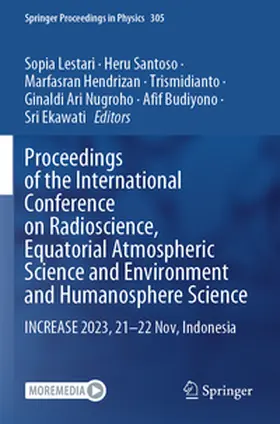 Lestari / Santoso / Hendrizan |  Proceedings of the International Conference on Radioscience, Equatorial Atmospheric Science and Environment and Humanosphere Science | Buch |  Sack Fachmedien