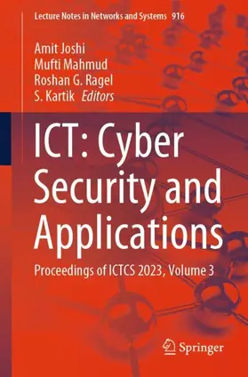 Joshi / Kartik / Mahmud |  ICT: Cyber Security and Applications | Buch |  Sack Fachmedien