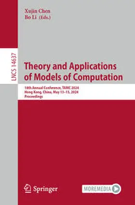 Chen / Li | Theory and Applications of Models of Computation | E-Book | sack.de