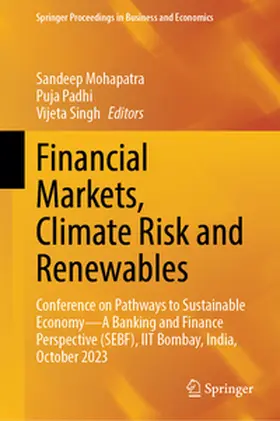 Mohapatra / Padhi / Singh |  Financial Markets, Climate Risk and Renewables | eBook | Sack Fachmedien