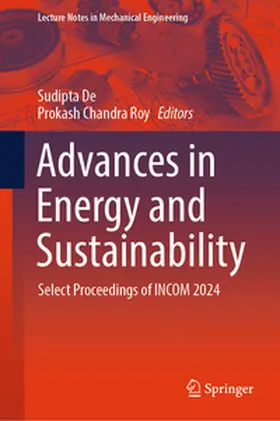 De / Roy |  Advances in Energy and Sustainability | eBook | Sack Fachmedien
