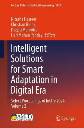 Hasteer / Pandey / Blum |  Intelligent Solutions for Smart Adaptation in Digital Era | Buch |  Sack Fachmedien