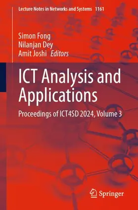 Fong / Joshi / Dey |  ICT Analysis and Applications | Buch |  Sack Fachmedien