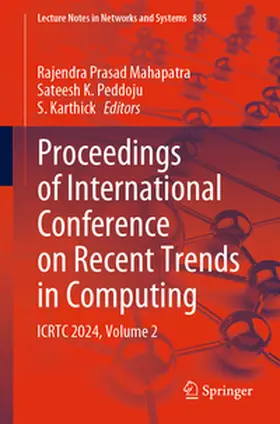 Mahapatra / Peddoju / Karthick | Proceedings of International Conference on Recent Trends in Computing | E-Book | sack.de