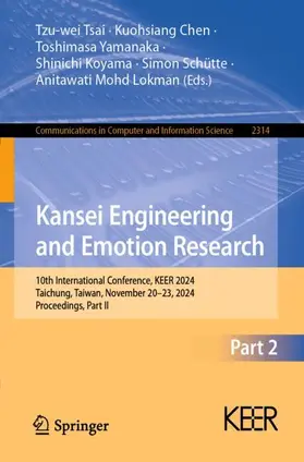 Tsai / Chen / Mohd Lokman |  Kansei Engineering and Emotion Research | Buch |  Sack Fachmedien