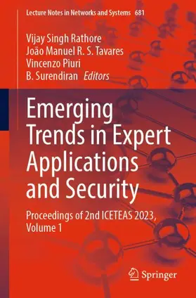 Rathore / Surendiran / Tavares |  Emerging Trends in Expert Applications and Security | Buch |  Sack Fachmedien