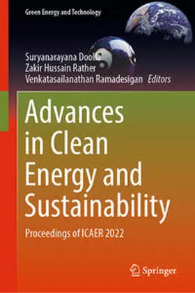 Doolla / Rather / Ramadesigan |  Advances in Clean Energy and Sustainability | eBook | Sack Fachmedien