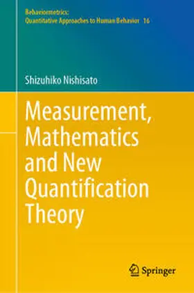 Nishisato |  Measurement, Mathematics and New Quantification Theory | eBook | Sack Fachmedien
