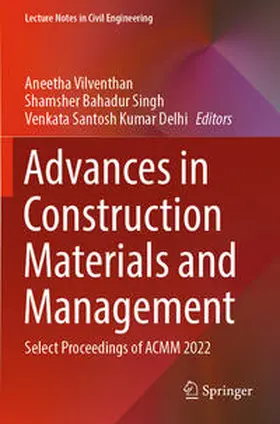 Vilventhan / Singh / Delhi |  Advances in Construction Materials and Management | Buch |  Sack Fachmedien