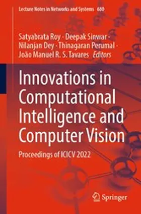 Roy / Sinwar / Dey | Innovations in Computational Intelligence and Computer Vision | E-Book | sack.de