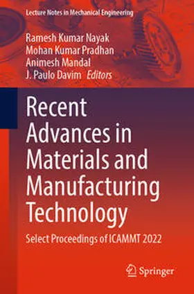 Nayak / Pradhan / Mandal |  Recent Advances in Materials and Manufacturing Technology | eBook | Sack Fachmedien