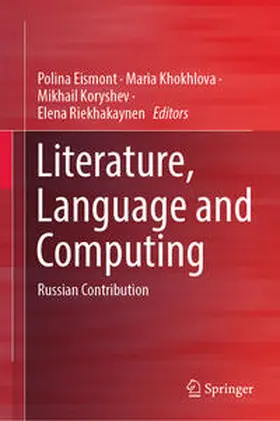 Eismont / Khokhlova / Koryshev |  Literature, Language and Computing | eBook | Sack Fachmedien