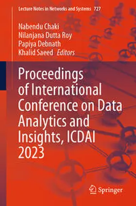 Chaki / Roy / Debnath | Proceedings of International Conference on Data Analytics and Insights, ICDAI 2023 | E-Book | sack.de