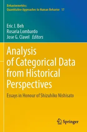 Beh / Clavel / Lombardo |  Analysis of Categorical Data from Historical Perspectives | Buch |  Sack Fachmedien