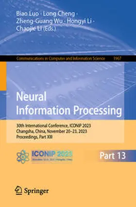 Luo / Cheng / Wu | Neural Information Processing | E-Book | sack.de