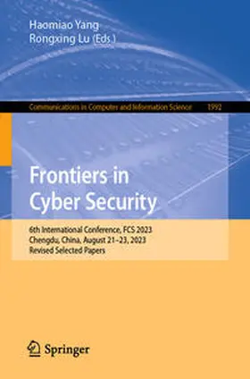 Yang / Lu |  Frontiers in Cyber Security | eBook | Sack Fachmedien