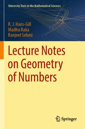 Hans-Gill / Raka / Sehmi |  Lecture Notes on Geometry of Numbers | Buch |  Sack Fachmedien