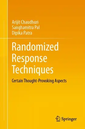 Chaudhuri / Patra / Pal |  Randomized Response Techniques | Buch |  Sack Fachmedien