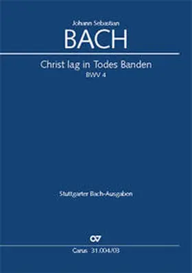 Bach / Kubik |  Christ lag in Todes Banden | Buch |  Sack Fachmedien
