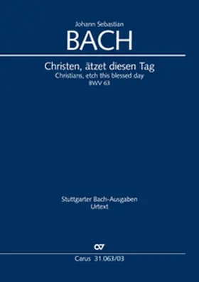 Bach / Kubik |  Christen, ätzet diesen Tag | Buch |  Sack Fachmedien