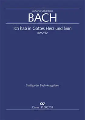 Bach / Kubik |  Ich hab in Gottes Herz und Sinn (Klavierauszug) | Buch |  Sack Fachmedien