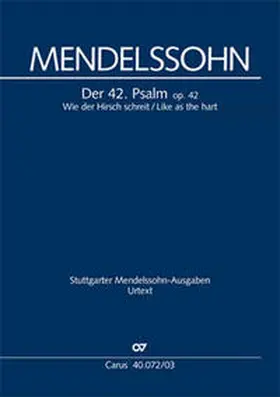 Mendelssohn Bartholdy / Graulich |  Wie der Hirsch schreit / Like as the hart | Buch |  Sack Fachmedien