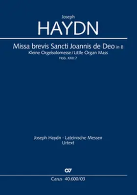 Haydn / Schulze |  Missa brevis Sti. Joannis de Deo (Kleine Orgelsolomesse) | Buch |  Sack Fachmedien