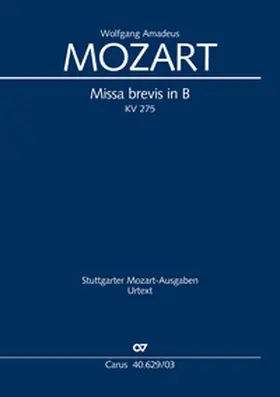Mozart / Janz |  Missa brevis in B | Buch |  Sack Fachmedien