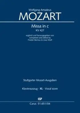 Mozart / Wolf / Bernius |  Missa in c (Klavierauszug XL) | Buch |  Sack Fachmedien