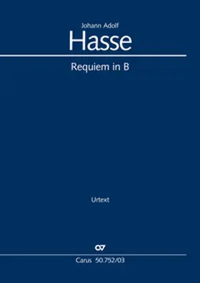 Hasse |  Requiem in B (Klavierauszug) | Buch |  Sack Fachmedien