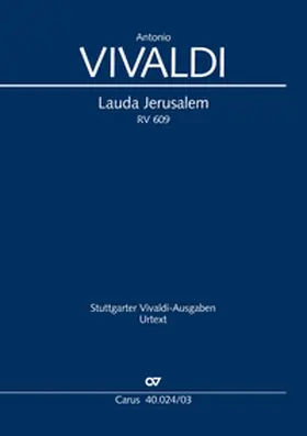 Vivaldi / Wolf |  Lauda Jerusalem (Klavierauszug) | Buch |  Sack Fachmedien