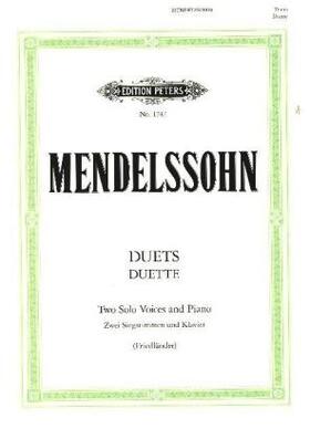 Mendelssohn Bartholdy / Friedlaender |  Duette | Buch |  Sack Fachmedien