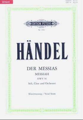 Händel / Soldan / Schering |  Der Messias HWV 56  / URTEXT | Buch |  Sack Fachmedien