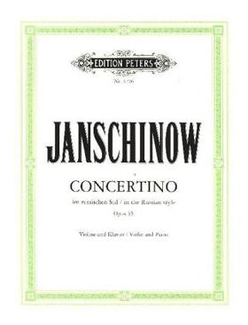 Janschinow |  Concertino im russischen Stil op. 35 | Buch |  Sack Fachmedien