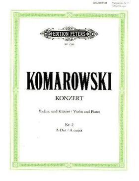 Komarowski |  Konzert Nr. 2 A-Dur | Buch |  Sack Fachmedien