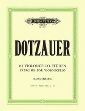 Dotzauer / Klingenberg |  113 Violoncello-Etüden - Heft 2: Nr. 35 - 62 | Buch |  Sack Fachmedien