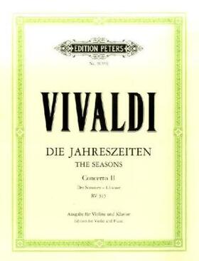 Vivaldi / Kolneder |  Die Jahreszeiten: Konzert für Violine, Streicher und Basso continuo g-Moll op. 8 Nr. 2 RV 315 "Der Sommer" | Buch |  Sack Fachmedien
