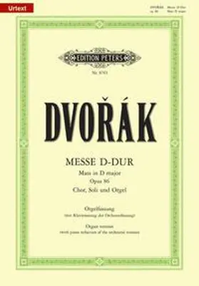 Dvorák |  Messe D-Dur op. 86 | Buch |  Sack Fachmedien