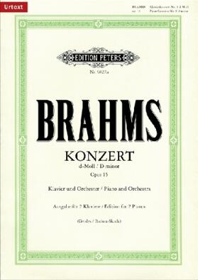 Brahms / Badura-Skoda |  Konzert Nr. 1 d-Moll op. 15 für Klavier und Orchester, Ausgabe für 2 Klaviere | Buch |  Sack Fachmedien