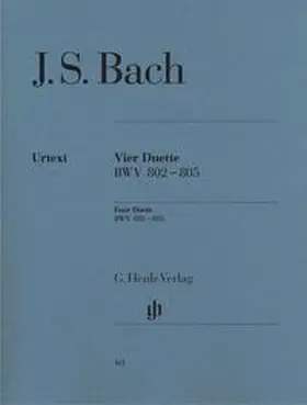 Johann Sebastian Bach - Vier Duette BWV 802-805 | Buch |  Sack Fachmedien