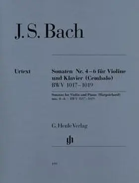  Johann Sebastian Bach - Violinsonaten Nr. 4-6 BWV 1017-1019 | Buch |  Sack Fachmedien