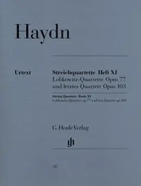  Joseph Haydn - Streichquartette Heft XI op. 77 und 103 (Lobkowitz-Quartette und letztes Quartett) | Buch |  Sack Fachmedien