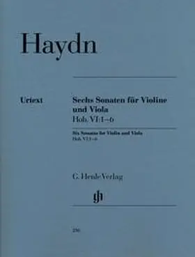 Haydn / Friesenhagen / Mazurowicz |  Sechs Sonaten für Violine und Viola Hob. VI:1-6 | Buch |  Sack Fachmedien