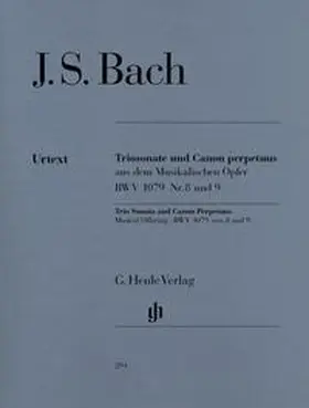 Bach / Eppstein |  Triosonate und Canon perpetuus aus dem Musikalischen Opfer für Flöte, Violine und Continuo, BWV 1079 Nr. 8 und 9 | Buch |  Sack Fachmedien