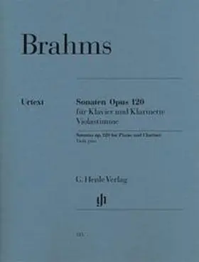 Brahms / Voss / Behr |  Sonaten für Klavier und Klarinette (oder Viola) op. 120,1 und 2. Violastimme | Buch |  Sack Fachmedien