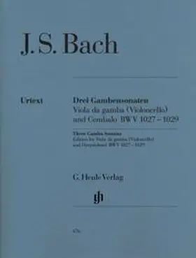 Bach / Heinemann |  Drei Gambensonaten. Viola da gamba (Violoncello) und Cembalo BWV 1027-1029 | Buch |  Sack Fachmedien