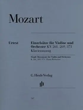 Seiffert |  Wolfgang Amadeus Mozart - Einzelsätze für Violine und Orchester KV 261, KV 269 und KV 373 | Buch |  Sack Fachmedien