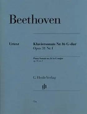Beethoven / Gertsch / Perahia |  Klaviersonate Nr. 16 G-dur op. 31,1 | Buch |  Sack Fachmedien