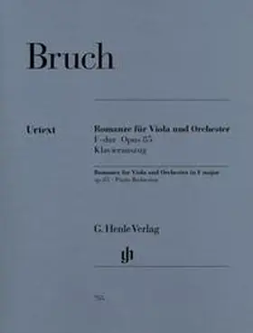 Bruch / Gertsch |  Romanze für Viola und Orchester F-dur Opus 85 | Buch |  Sack Fachmedien